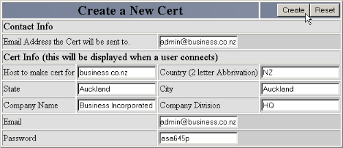 Generating a CSR using WHM/CPanel